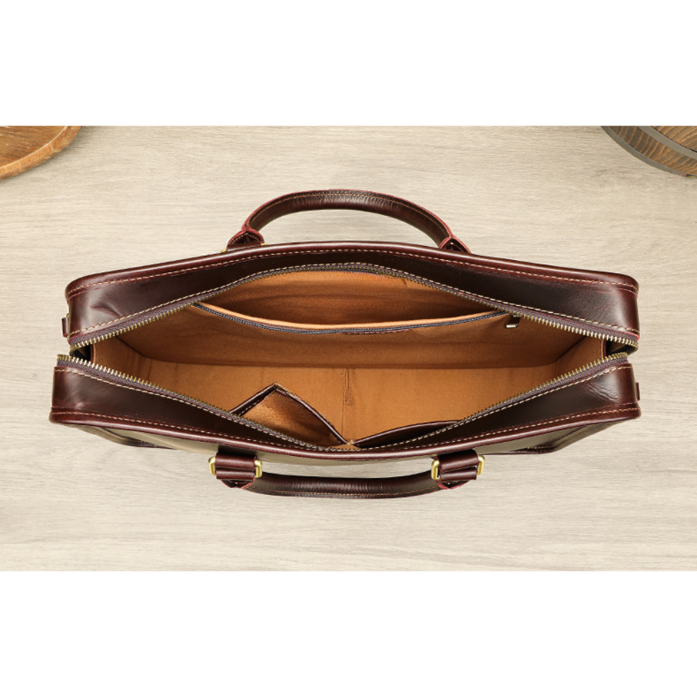 Bolsa Executiva Masculina em Couro Legítimo Cardiff