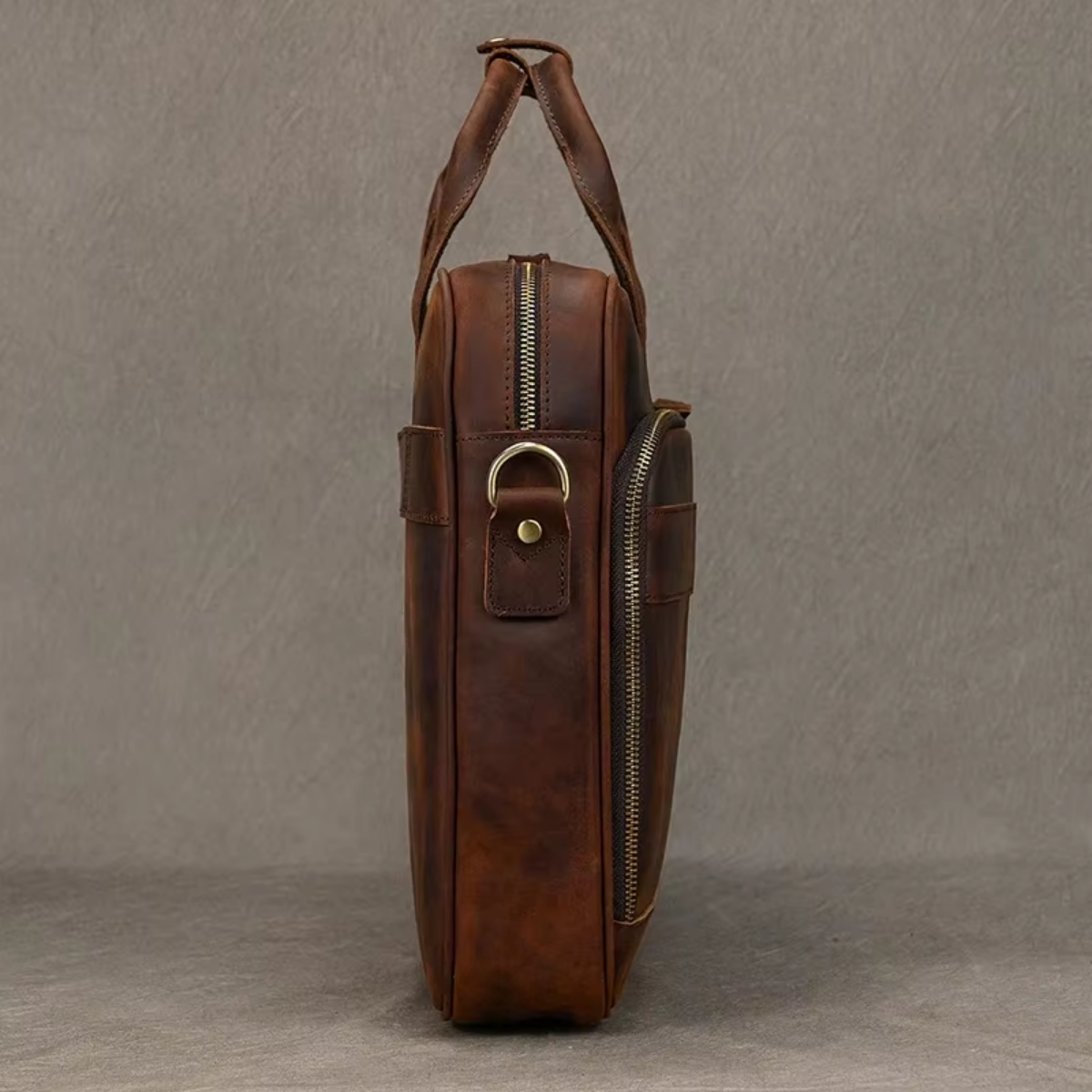Bolsa Executiva Masculina em Couro Legítimo Cambridge