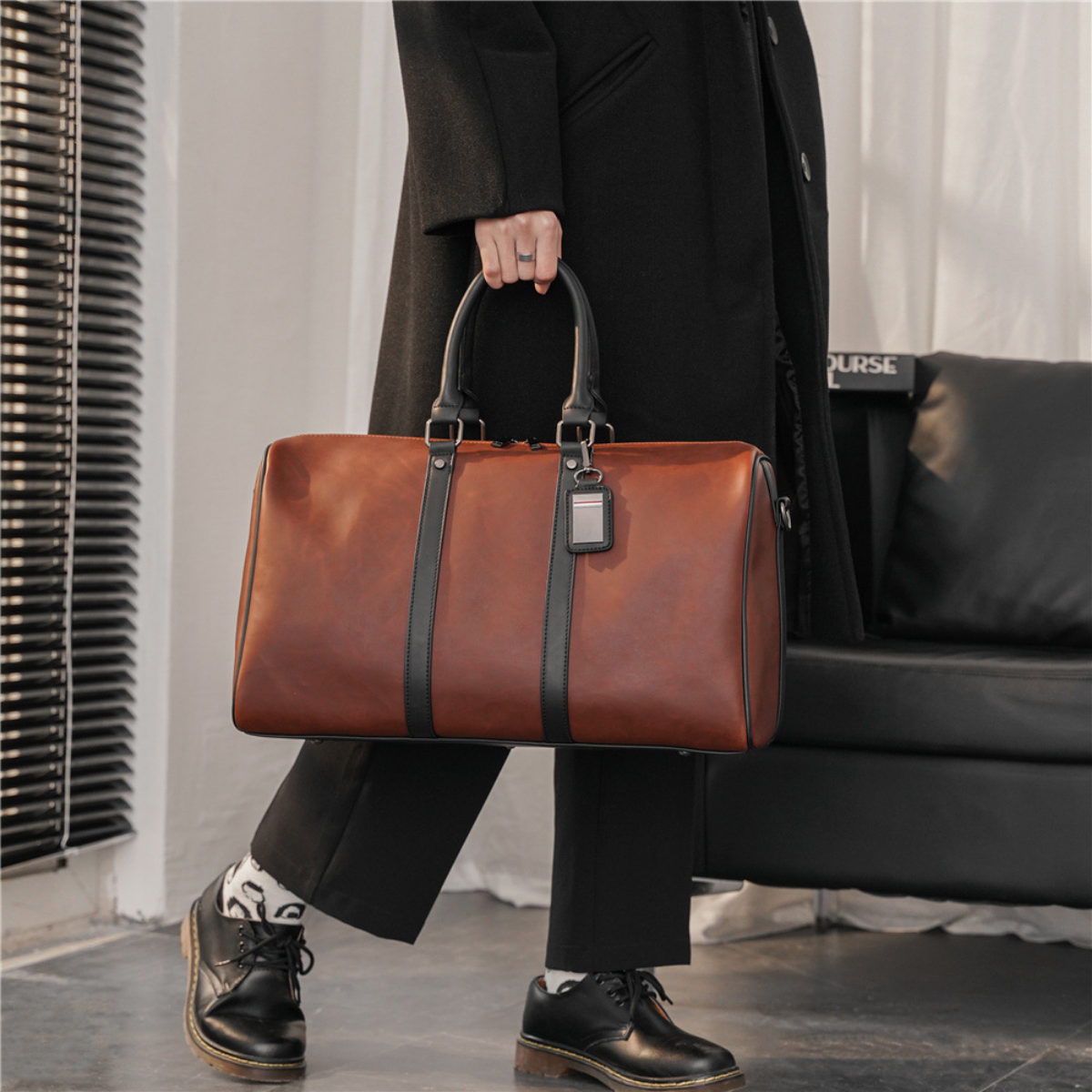Bolsa de Viagem em Couro Turim