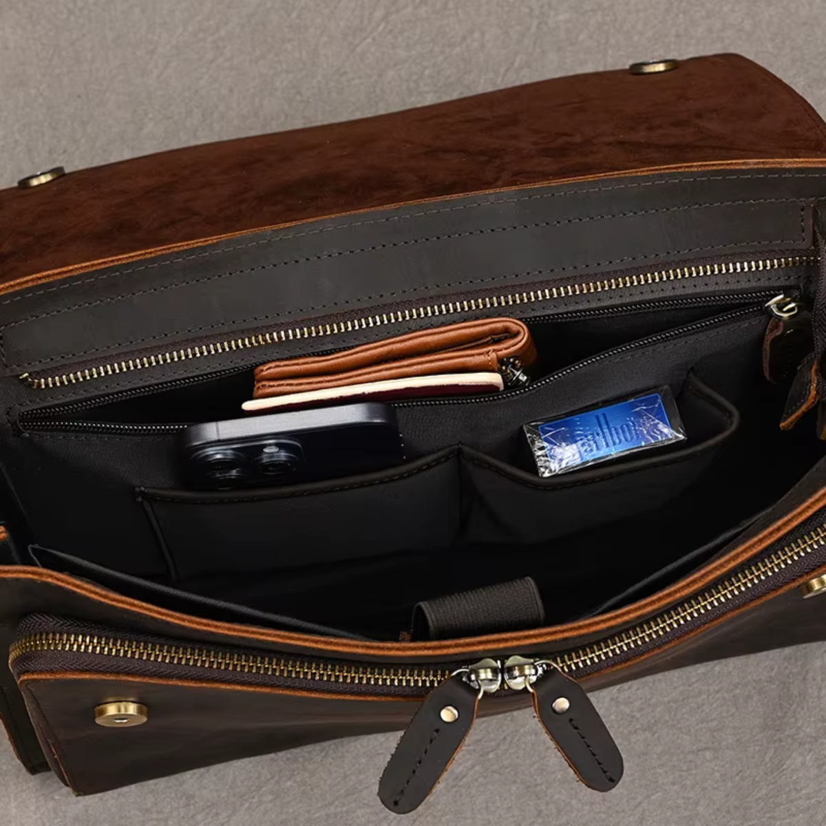 Bolsa Executiva em Couro Legítimo Manchester