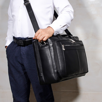 Bolsa Executiva em Couro Legítimo Leeds
