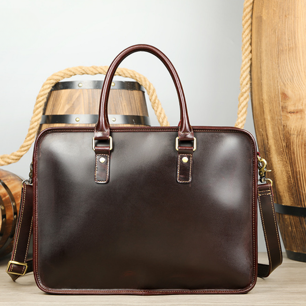 Bolsa Executiva Masculina em Couro Legítimo Cardiff