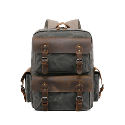 Mochila em Lona e Couro Legítimo Aberdeen