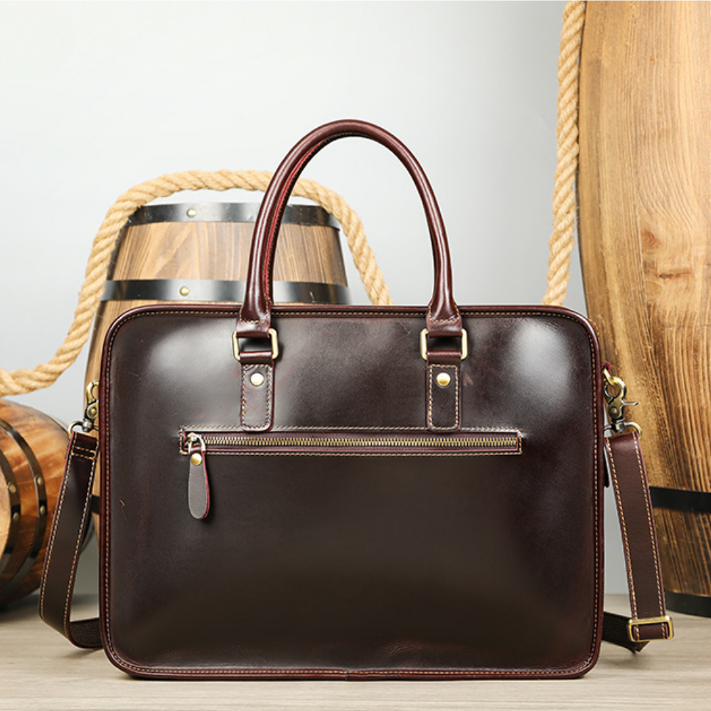 Bolsa Executiva Masculina em Couro Legítimo Cardiff