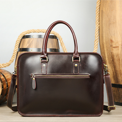 Bolsa Executiva Masculina em Couro Legítimo Cardiff