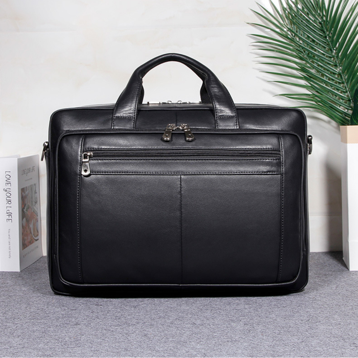 Bolsa Executiva em Couro Legítimo Leeds