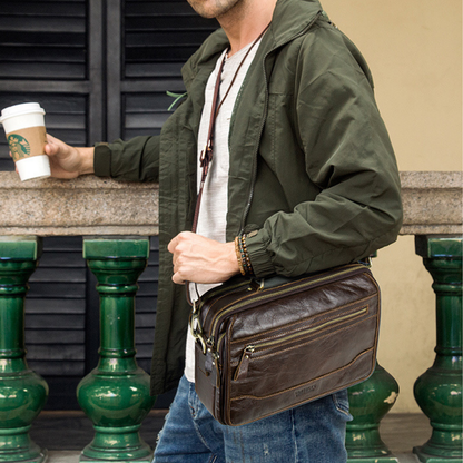 Bolsa Carteiro em Couro Sydney