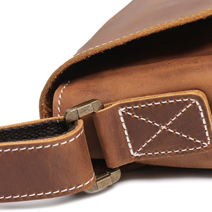 Bolsa Carteiro Masculina em Couro Legítimo Denver