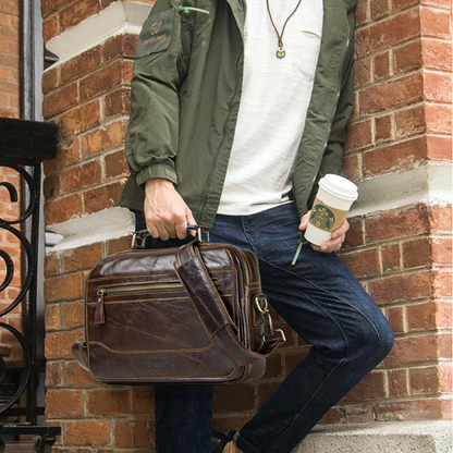 Bolsa Carteiro em Couro Sydney
