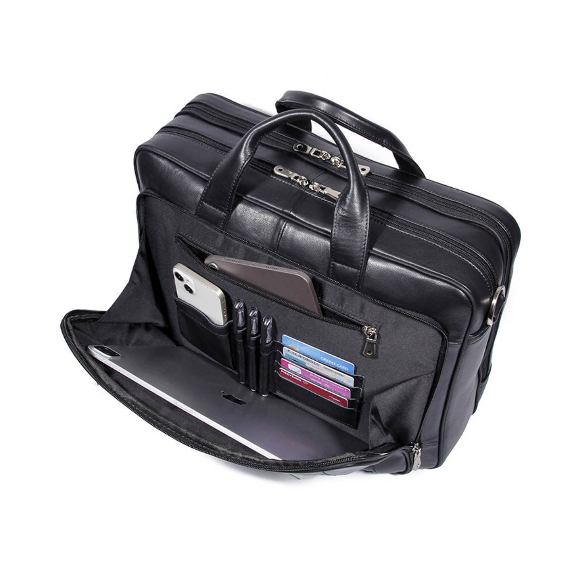 Bolsa Executiva em Couro Legítimo Leeds