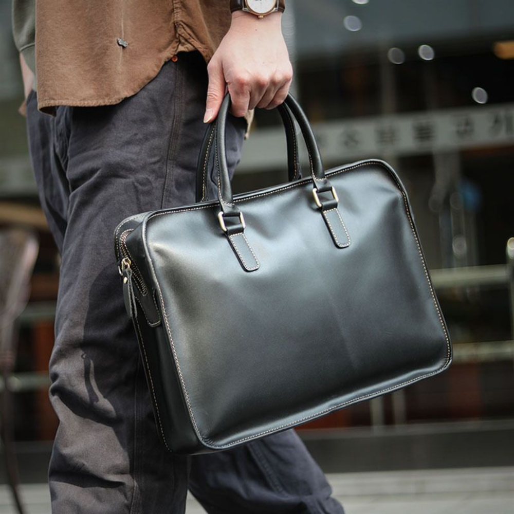 Bolsa Executiva Masculina em Couro Legítimo Cardiff
