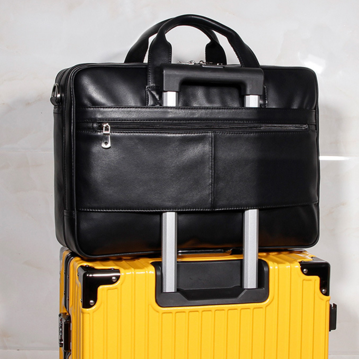 Bolsa Executiva em Couro Legítimo Leeds