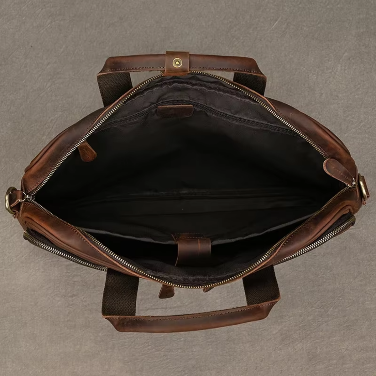 Bolsa Executiva Masculina em Couro Legítimo Cambridge