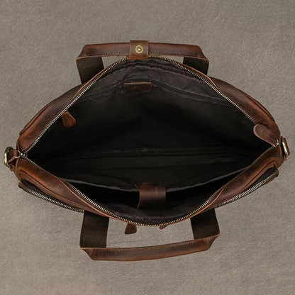 Bolsa Executiva Masculina em Couro Legítimo Cambridge