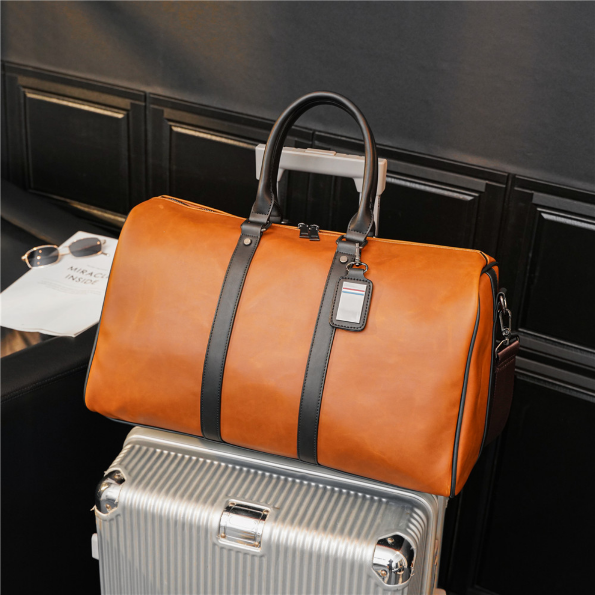 Bolsa de Viagem em Couro Turim