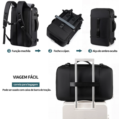 Mochila de Viagem Multifuncional Premium Organizer 60L