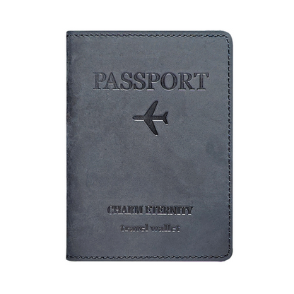 Porta Passaporte de Viagem em Couro