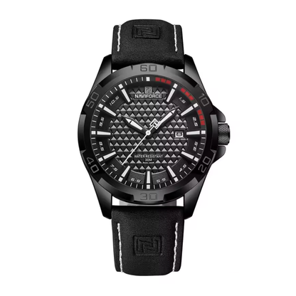 Relógio Naviforce Preto em Couro