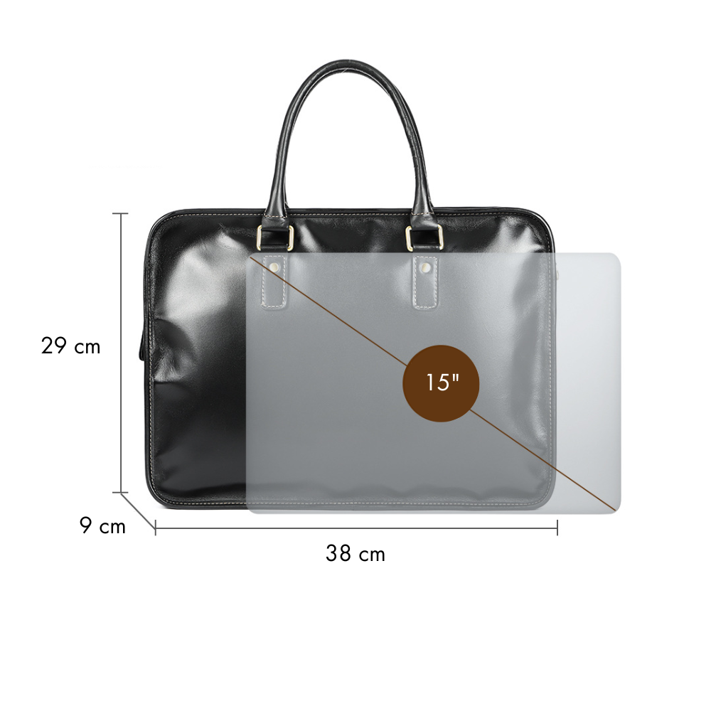 Bolsa Executiva Masculina em Couro Legítimo Cardiff