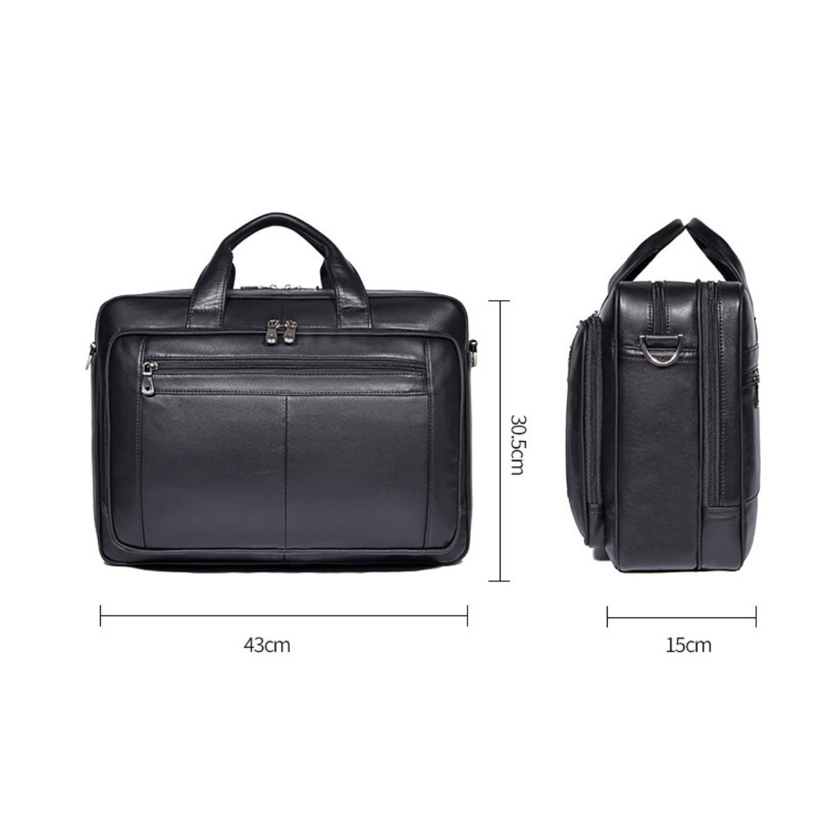 Bolsa Executiva em Couro Legítimo Leeds