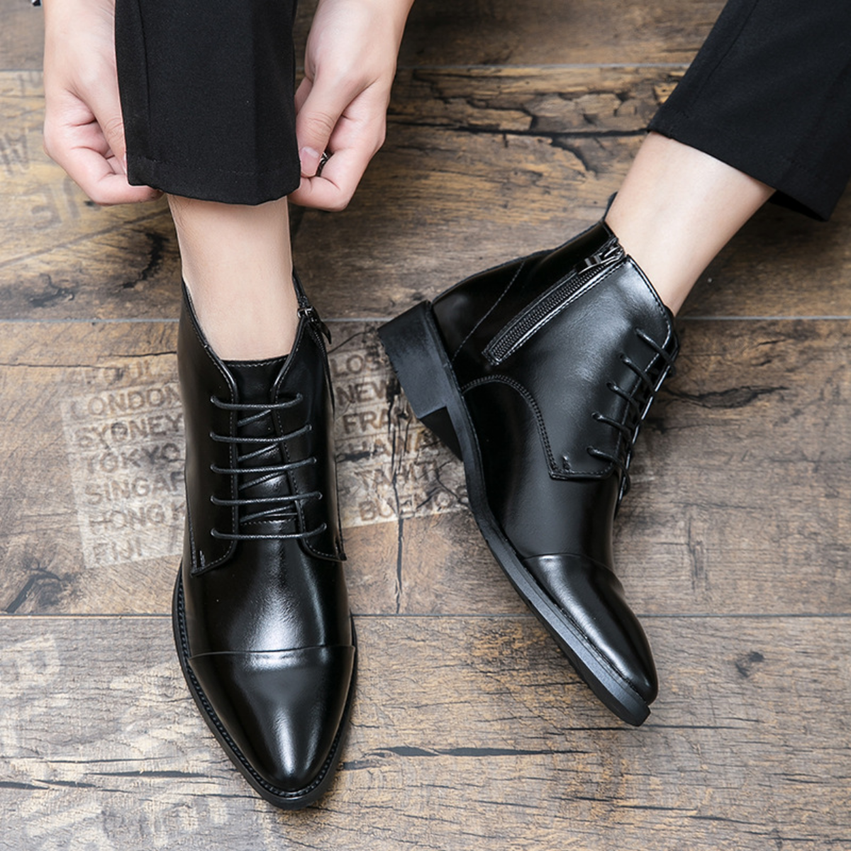 Bota Social Masculina em Couro Thomas