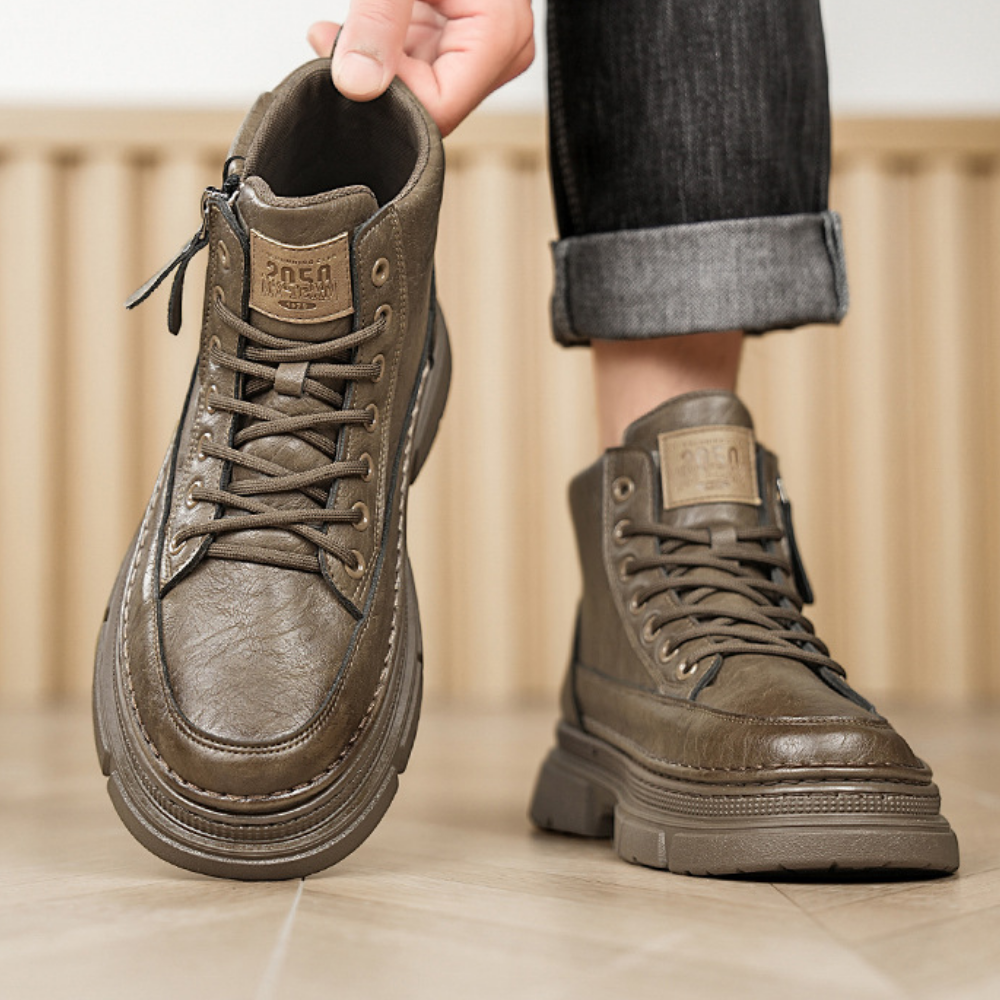 Bota Masculina Casual em Couro Hunter