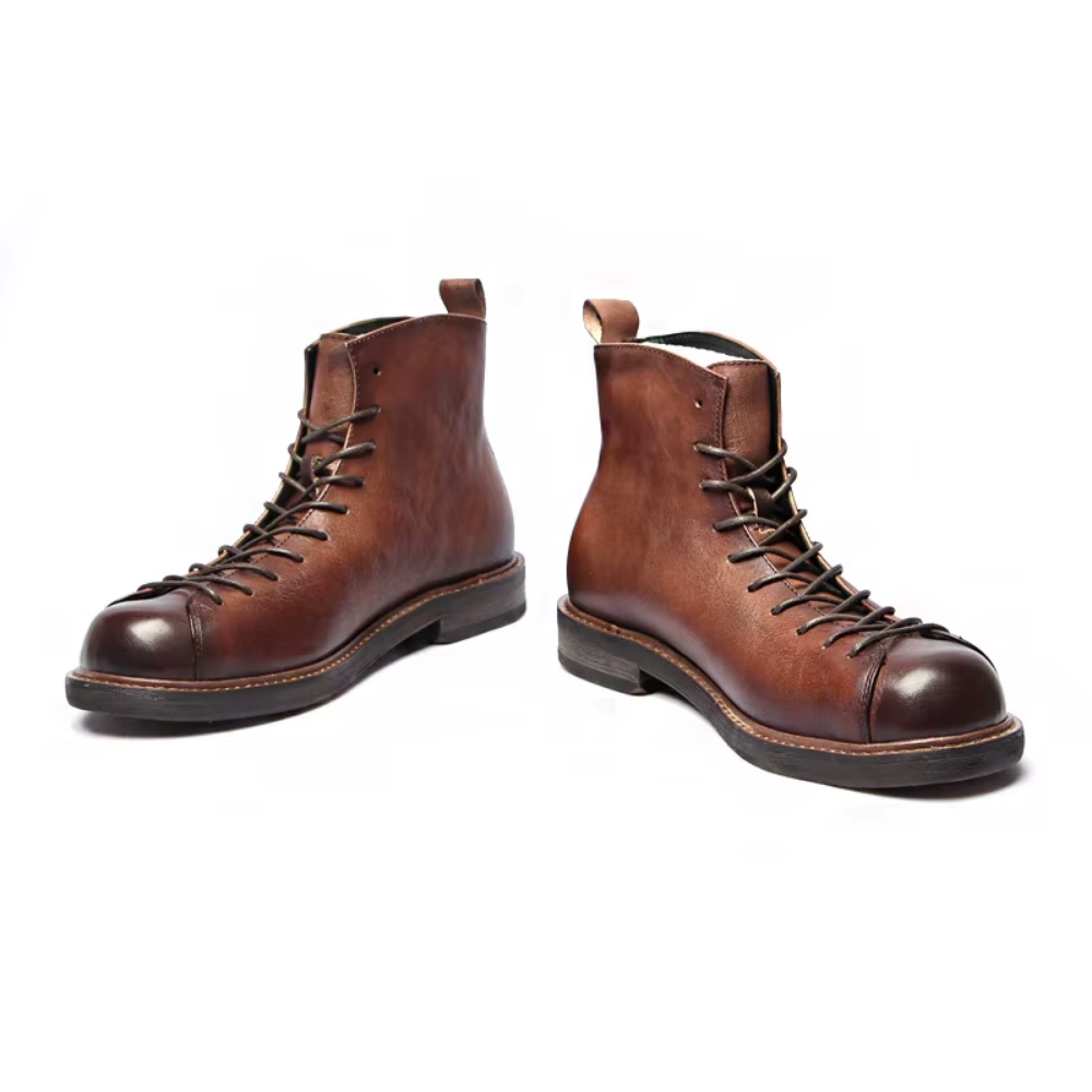 Bota Coturno Masculina em Couro Legítimo Samir
