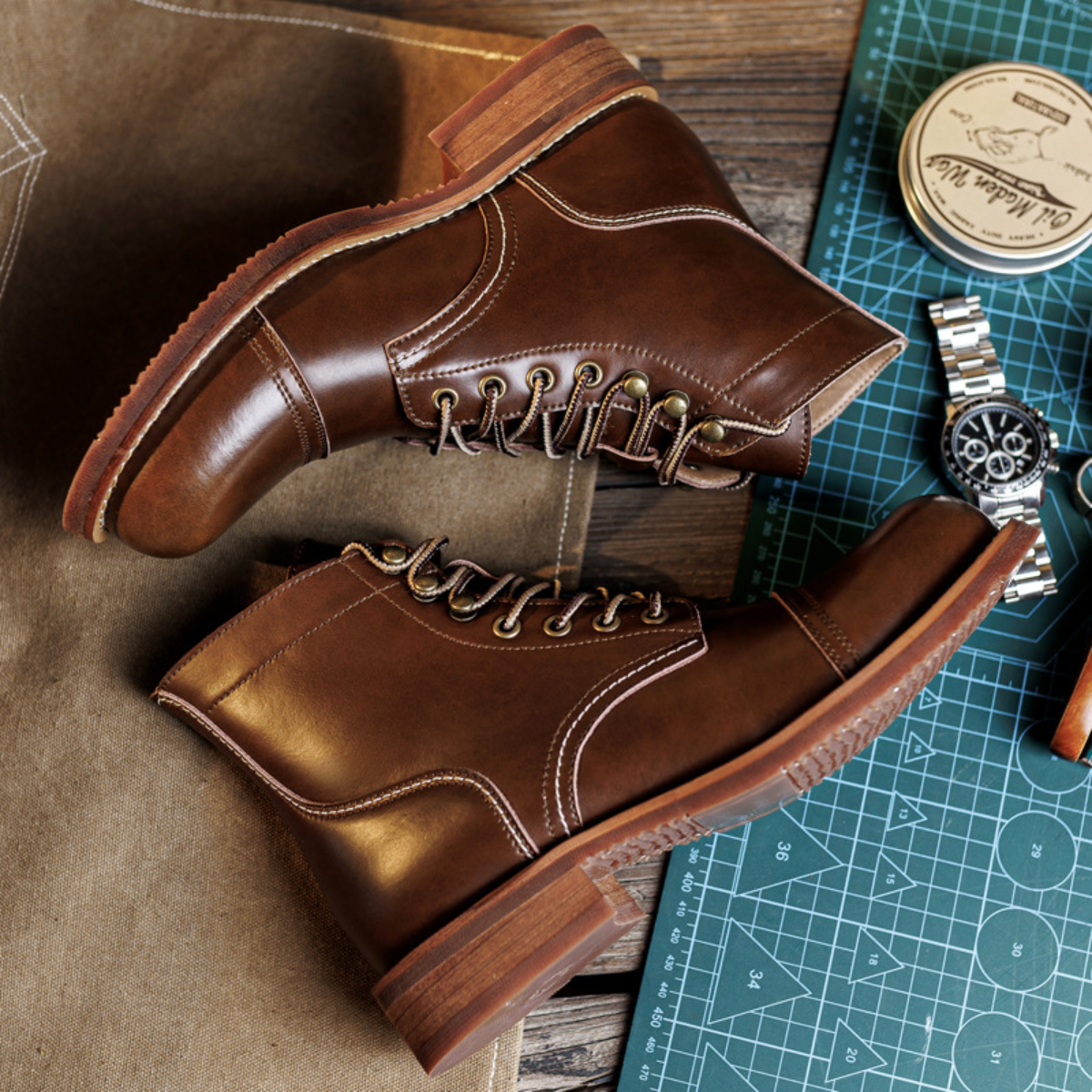 Bota Masculina de Couro Legítimo Théodore