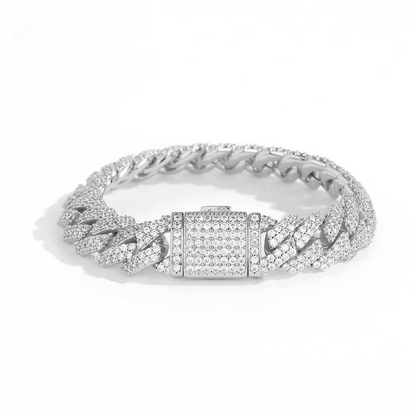 Pulseira Cuban Ice Inox