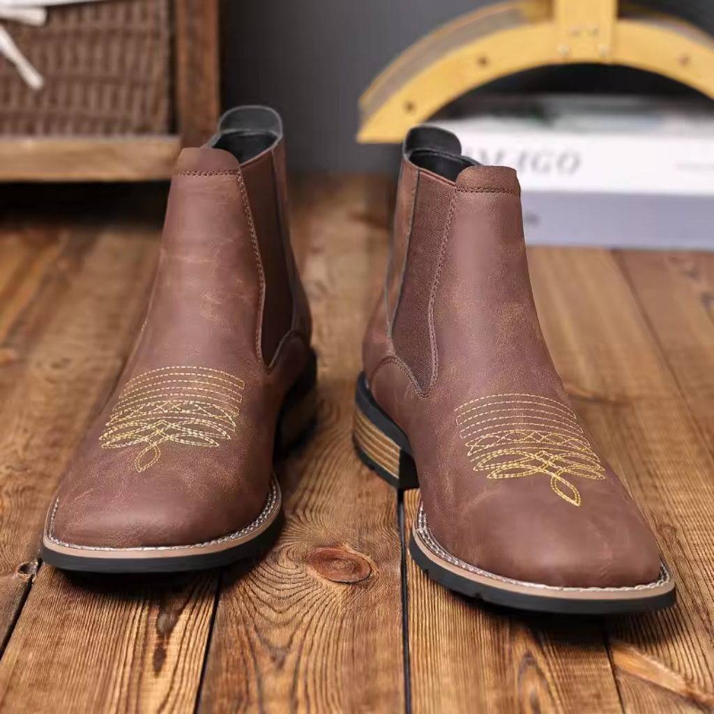 Bota Chelsea Masculina de Couro Premium Fletcher