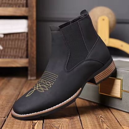 Bota Chelsea Masculina de Couro Premium Fletcher