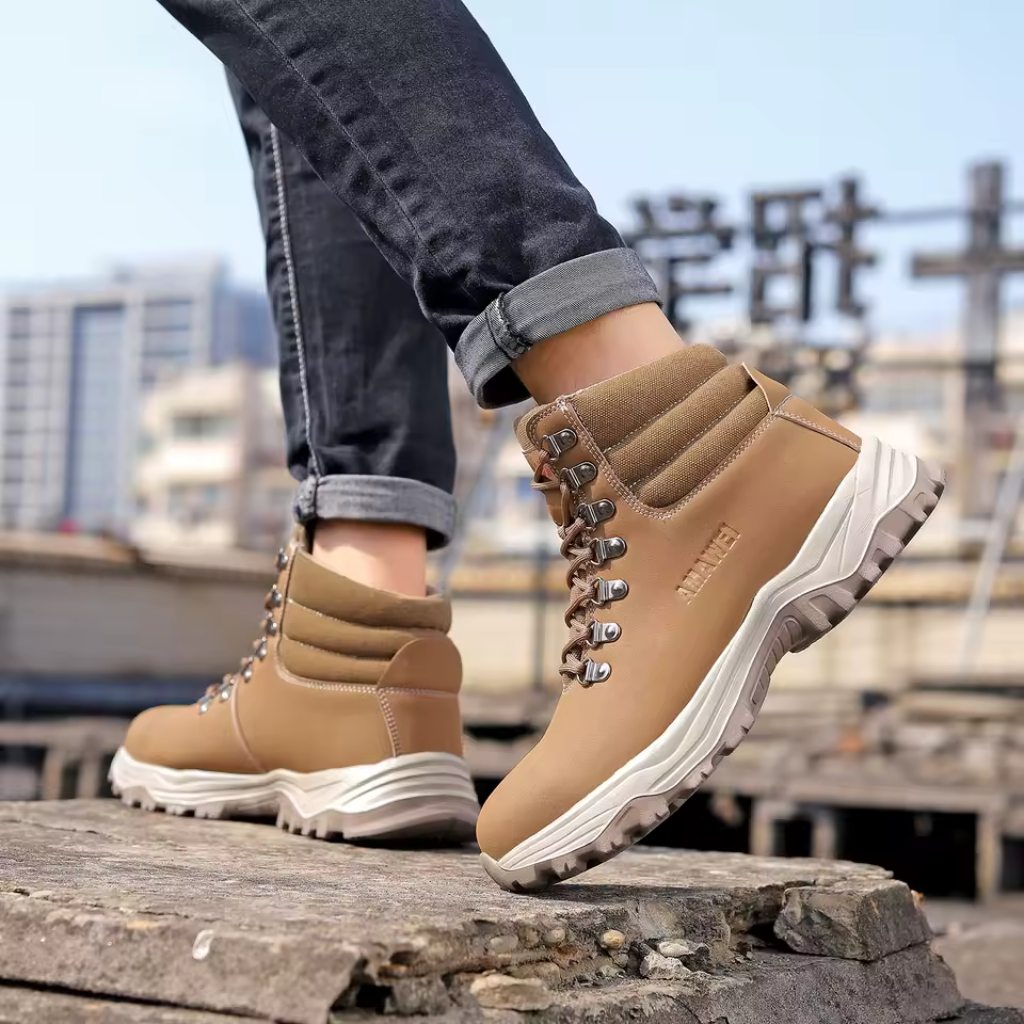 Bota Masculina de Couro Premium Resistente Dashiell