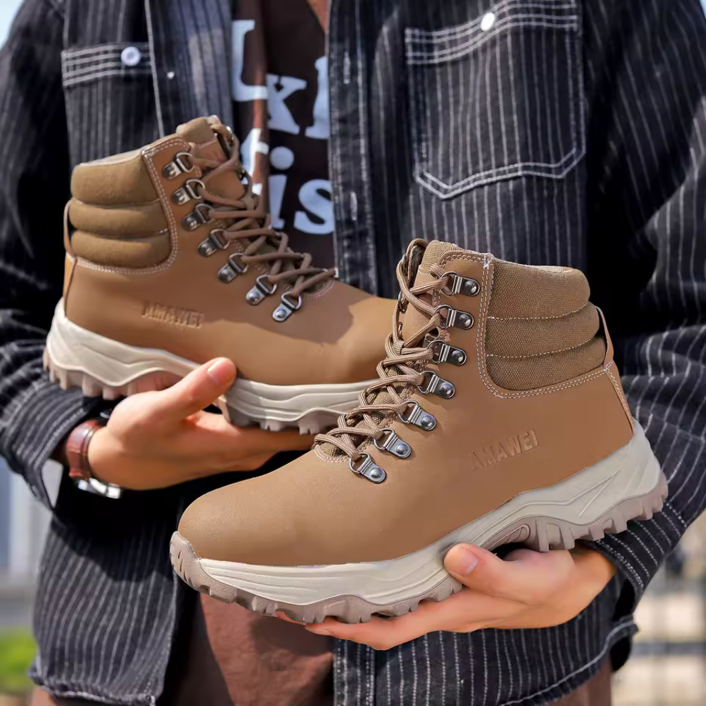 Bota Masculina de Couro Premium Resistente Dashiell