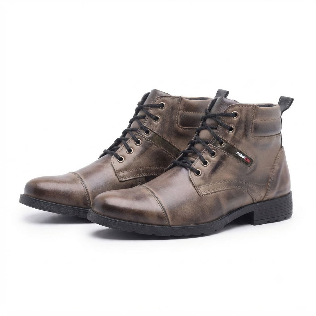 Bota Coturno Masculino em Couro Montieri