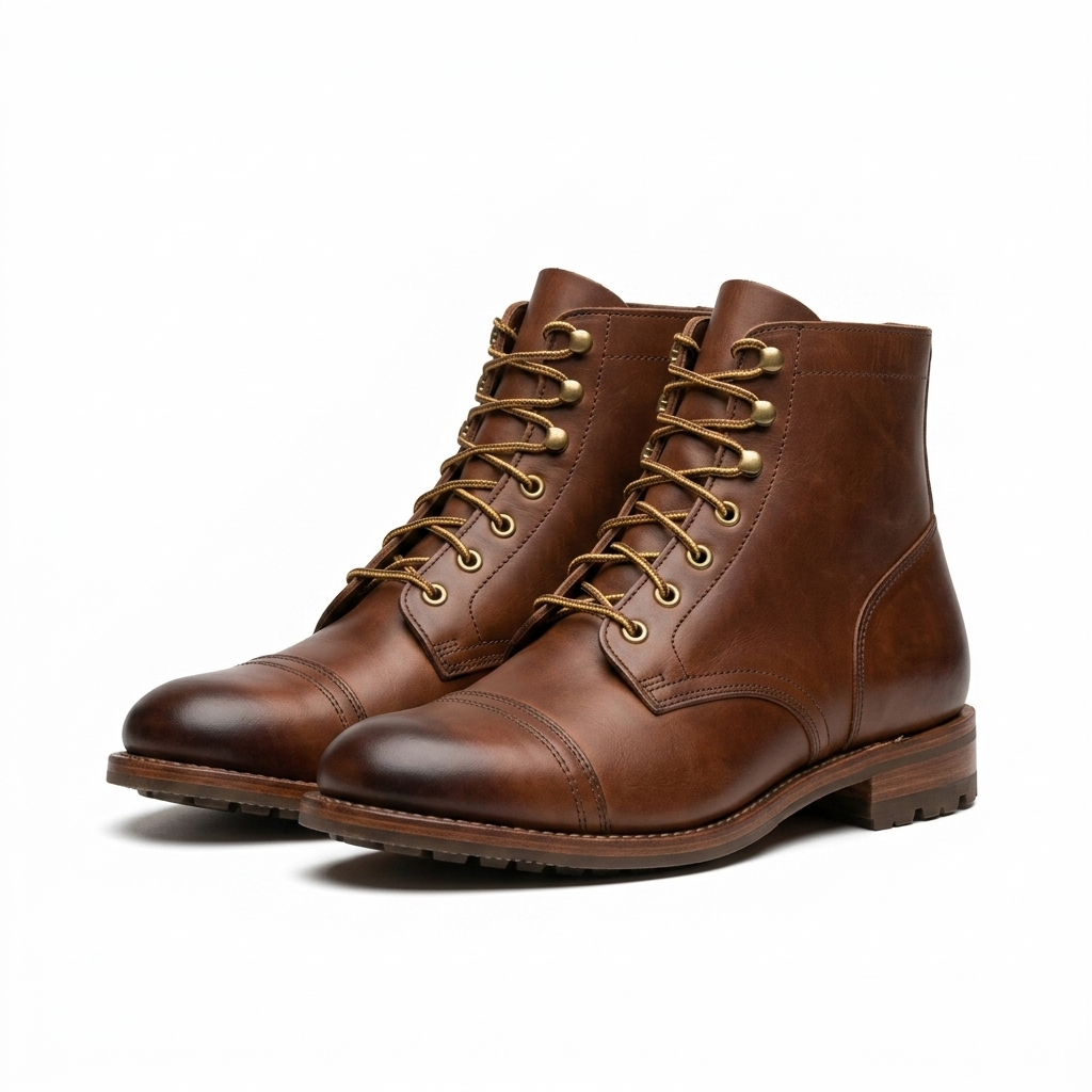 Bota Masculina em Couro Legítimo Tristan