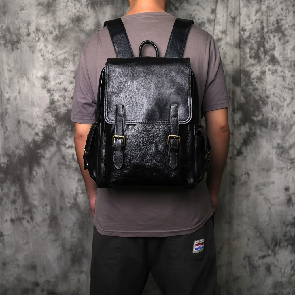 Mochila em Couro Legítimo Bamberg