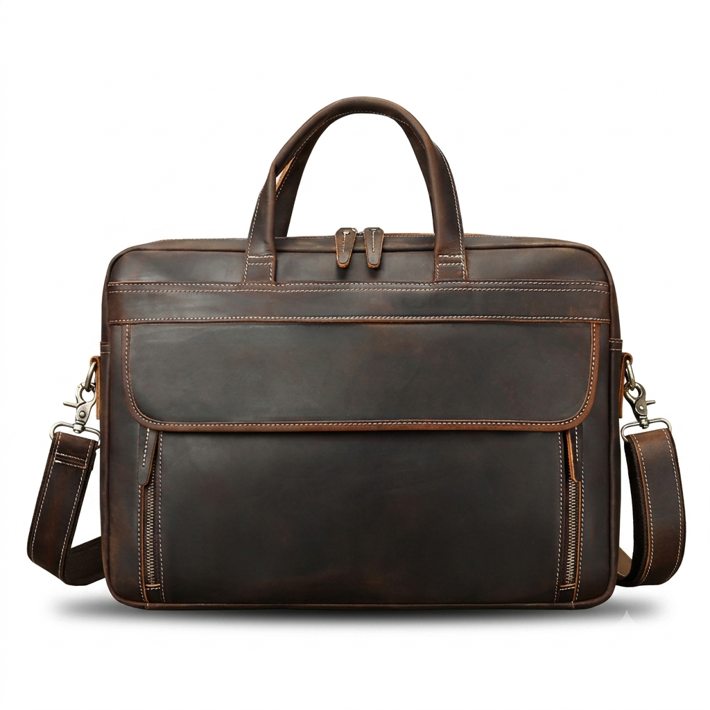 Bolsa Executiva Masculina em Couro Legítimo Bristol
