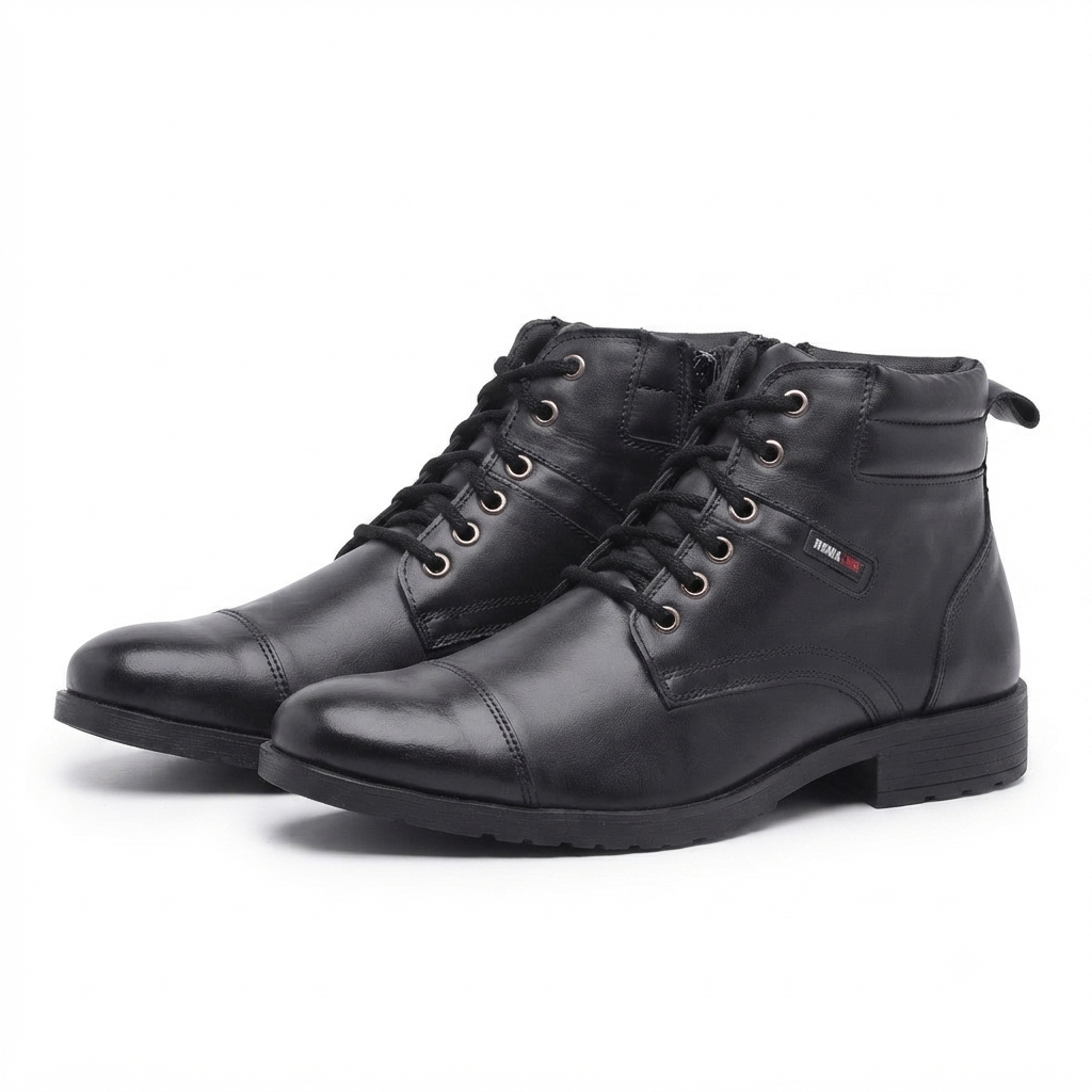 Bota Coturno Masculino em Couro Montieri