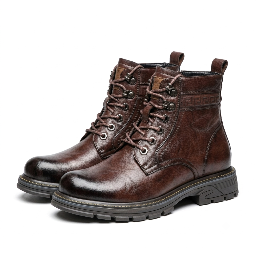 Bota Masculina Premium em Couro Aurelius