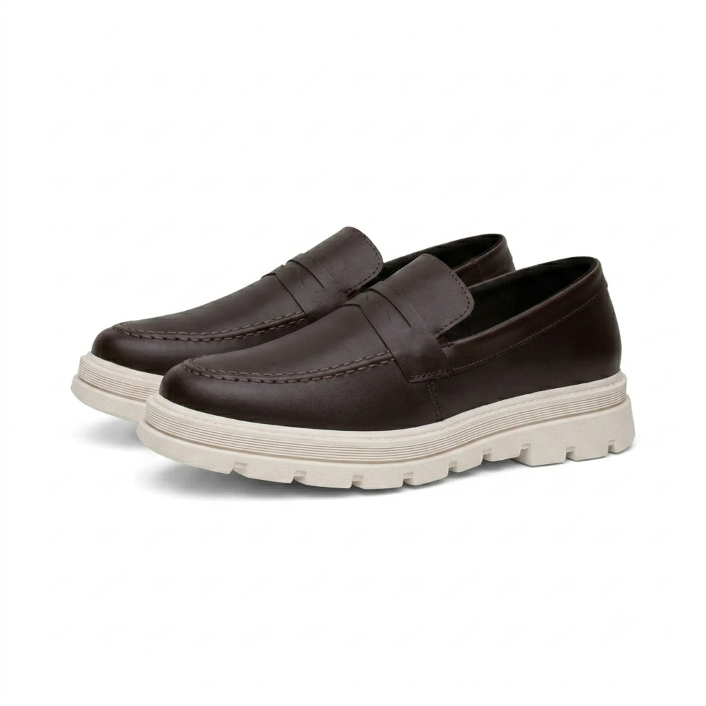 Mocassim Masculino Tratorado em Couro Hilbert