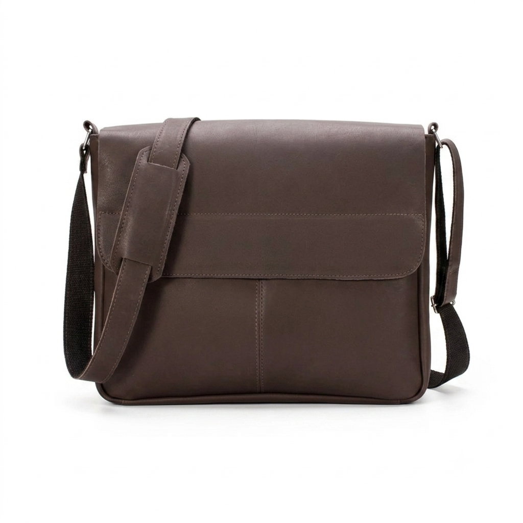 Bolsa Carteiro Masculina em Couro Legítimo Brisbane