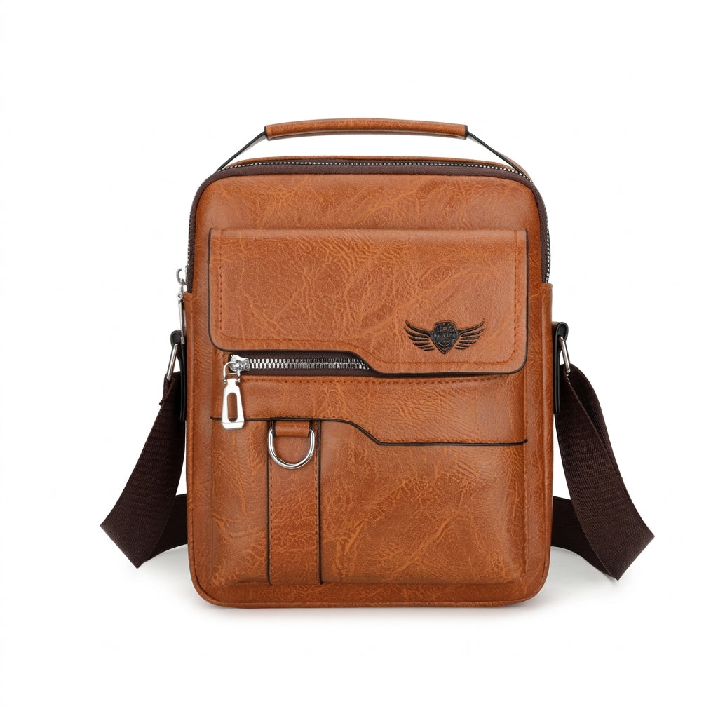 Bolsa de Ombro Transversal Masculina Weixier