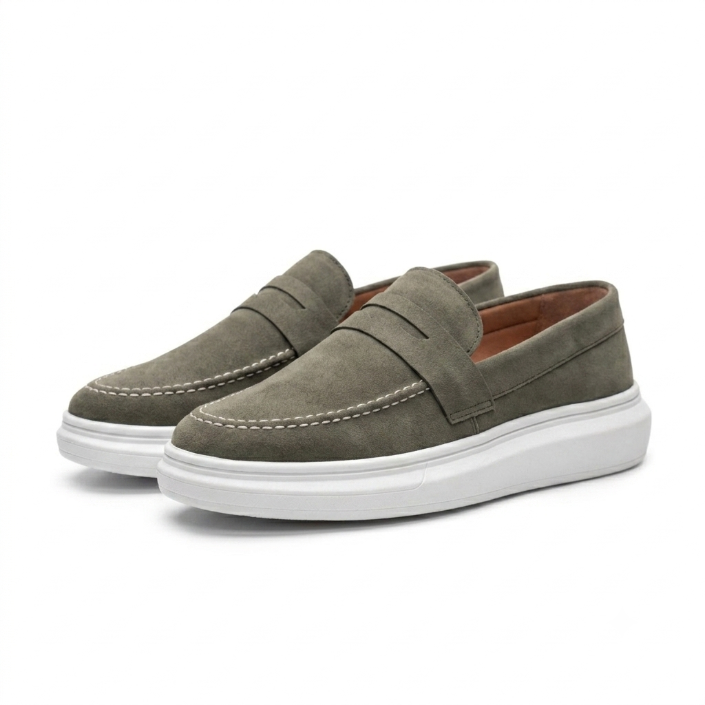 Mocassim Masculino Duncan em Couro Camurça