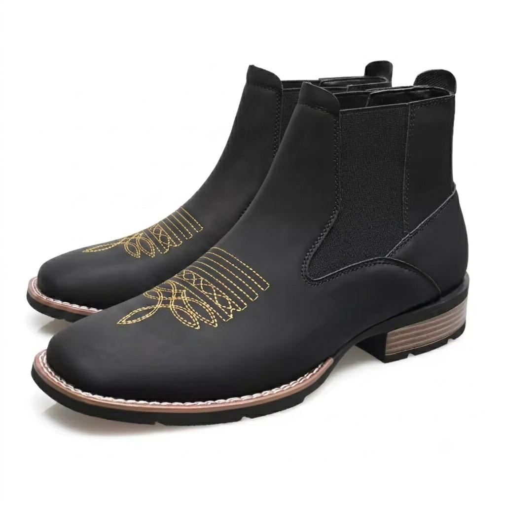 Bota Chelsea Masculina de Couro Premium Fletcher