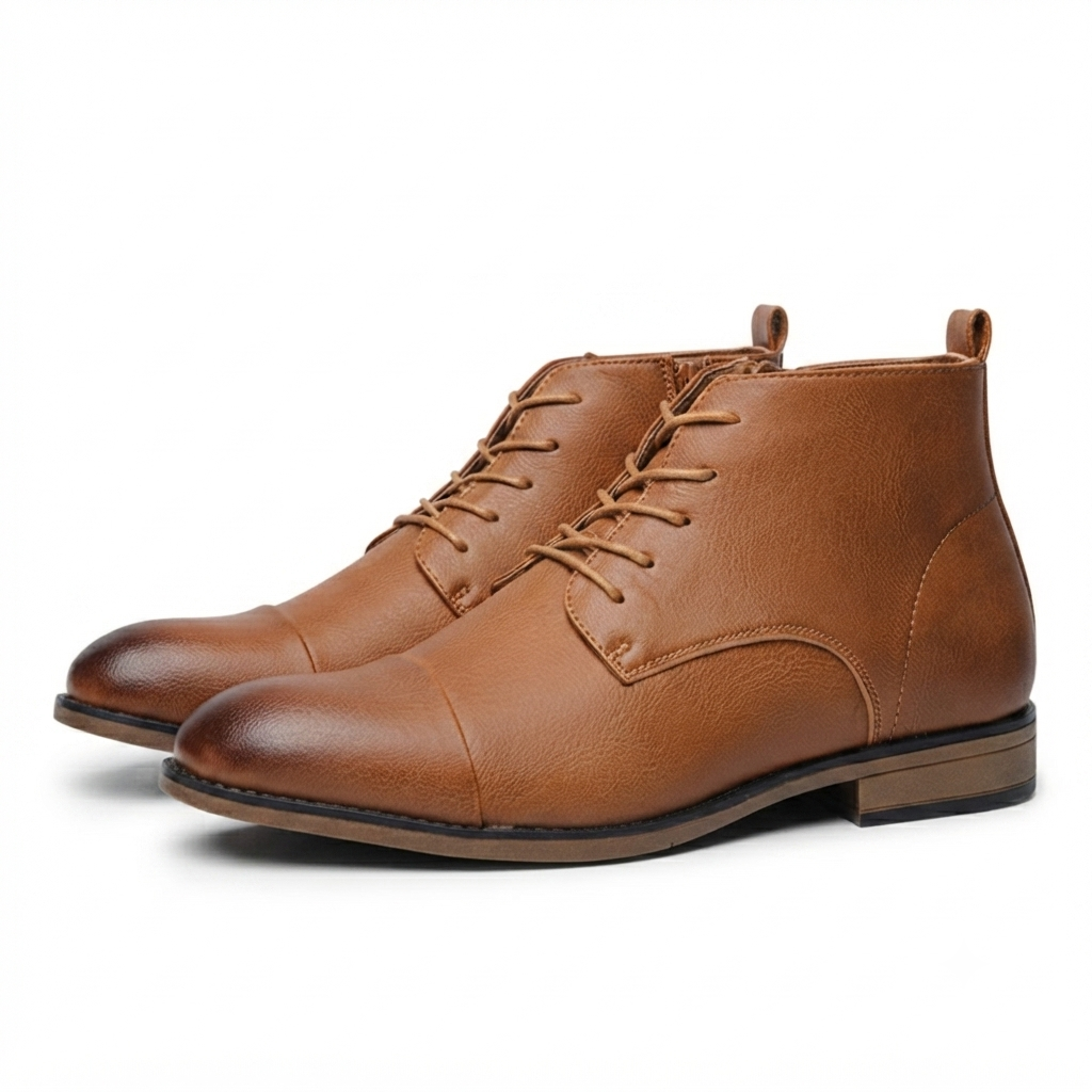Bota Social Masculina em Couro Davis