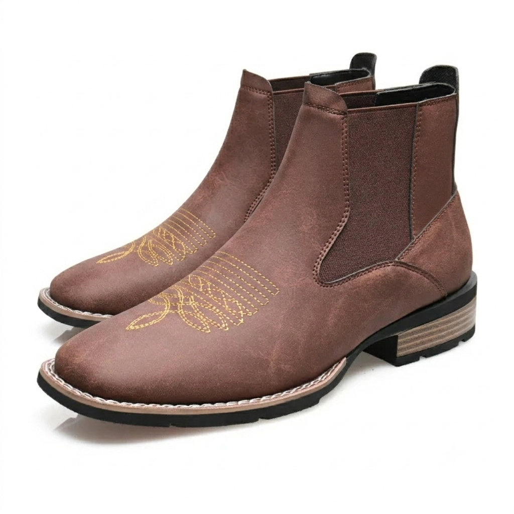Bota Chelsea Masculina de Couro Premium Fletcher