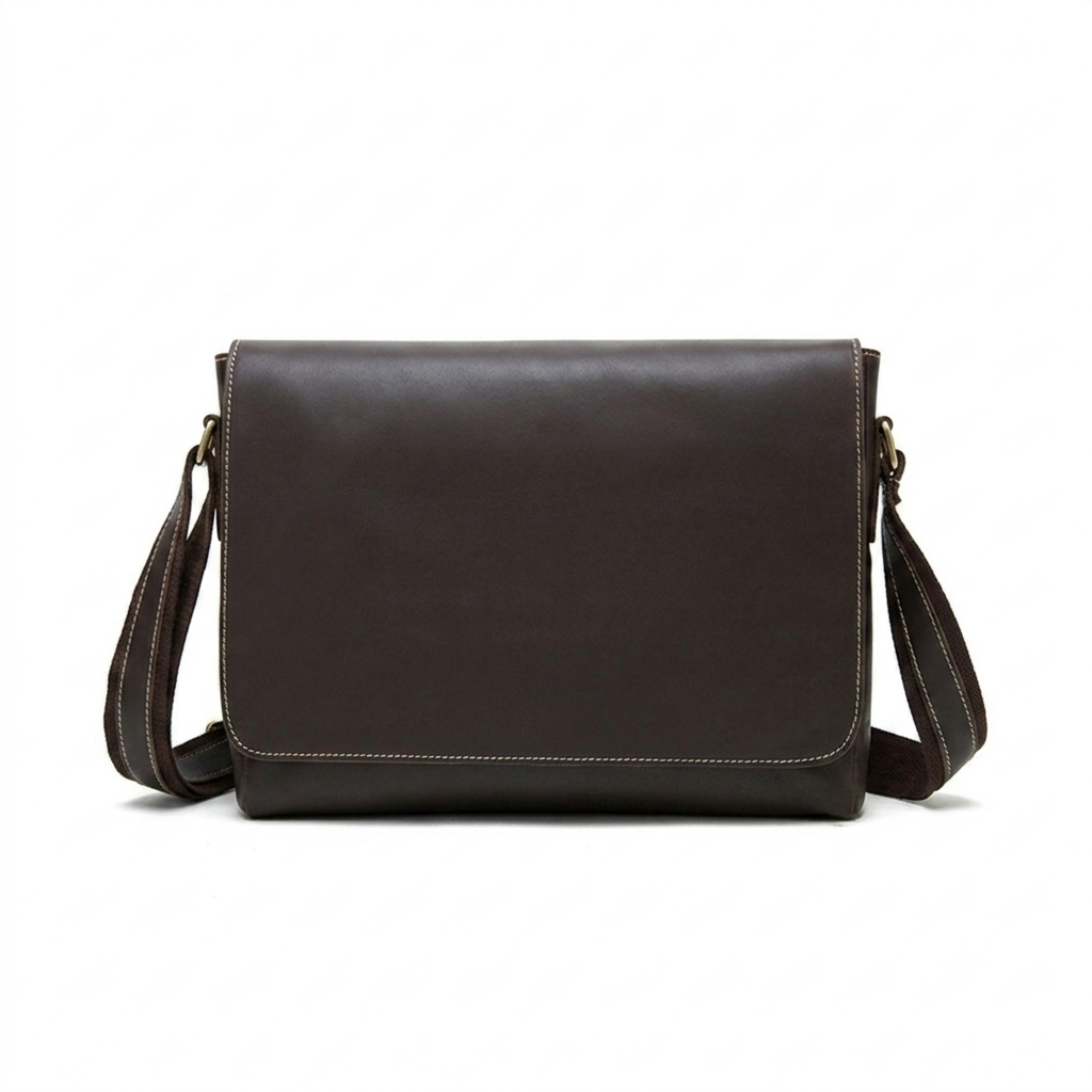 Bolsa Carteiro Masculina em Couro Legítimo Milwaukee