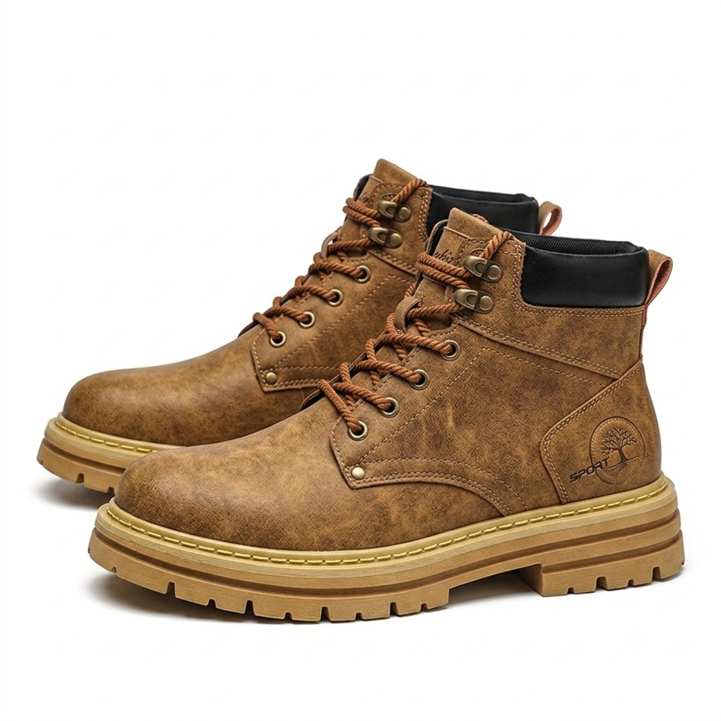 Bota Militar de Couro Barnaby