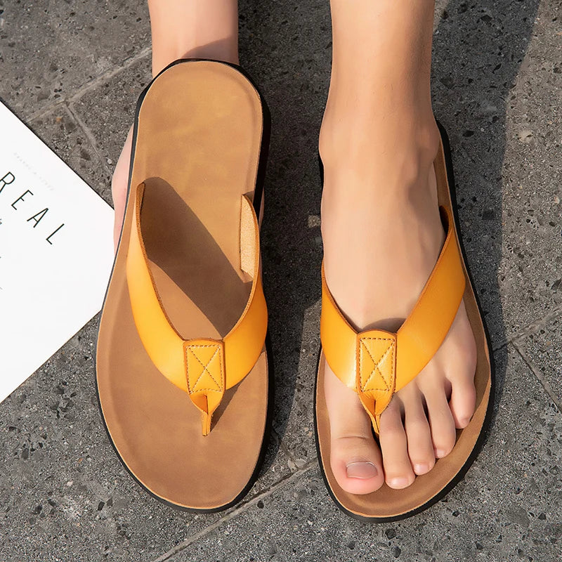 Chinelo Masculino em Couro Bellini