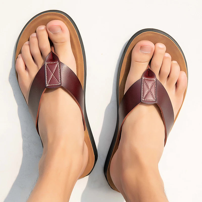 Chinelo Masculino em Couro Bellini